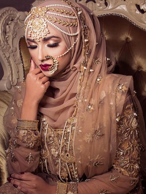 Hijab deals bridal styles