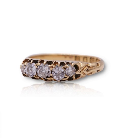 1833 Georgian Five Stone Diamond Ring