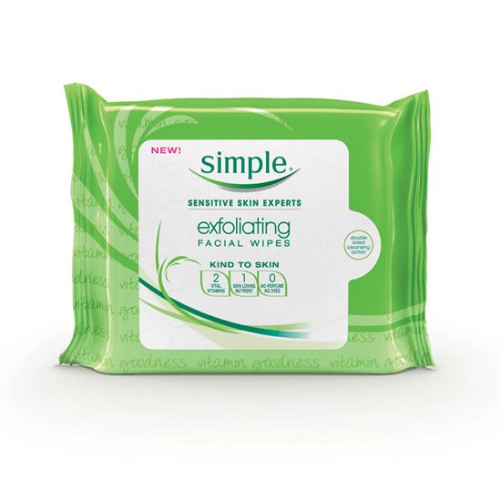 Exfoliating wipes, $4