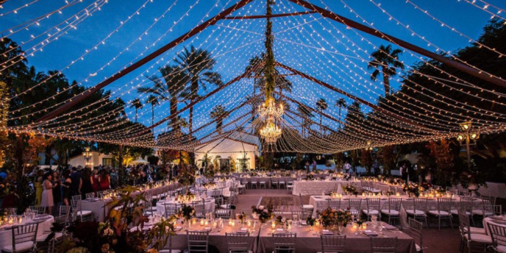 String Lights And Chandeliers For Your Wedding Venue
