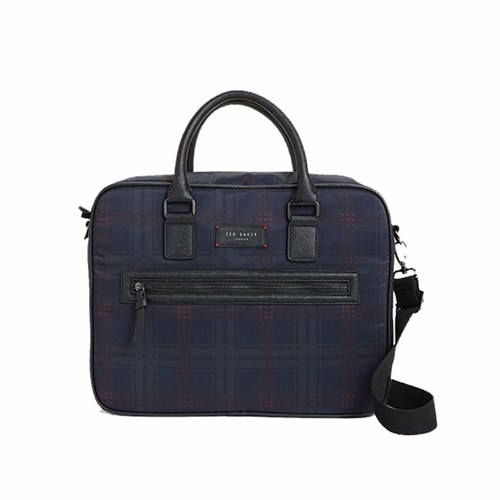 Blue Checked Messenger Bag – Ted Baker