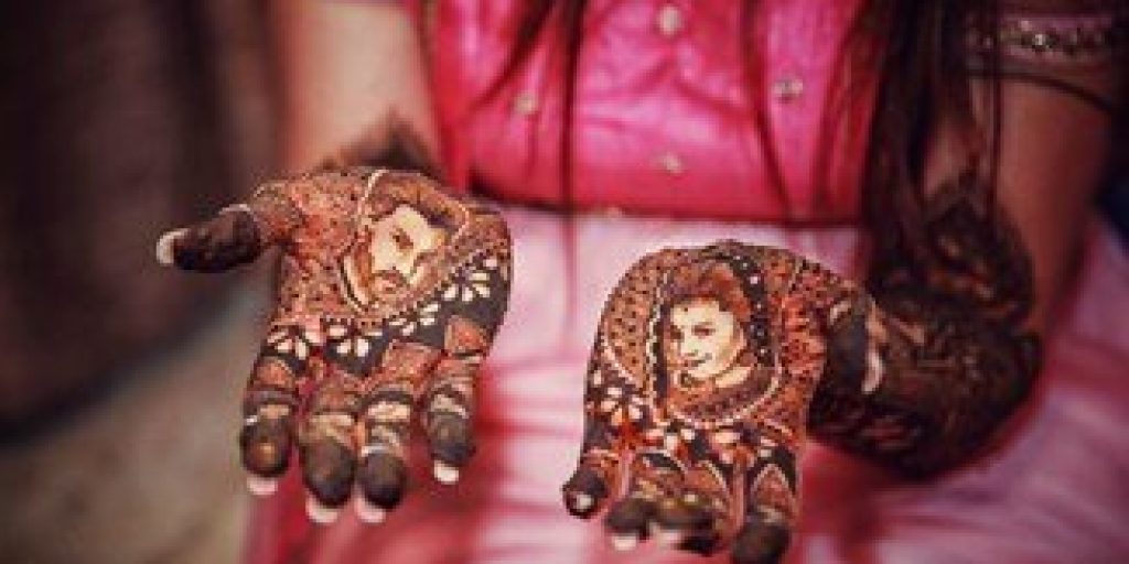 Portrait Henna Designs To Show Your Love To The Groom!