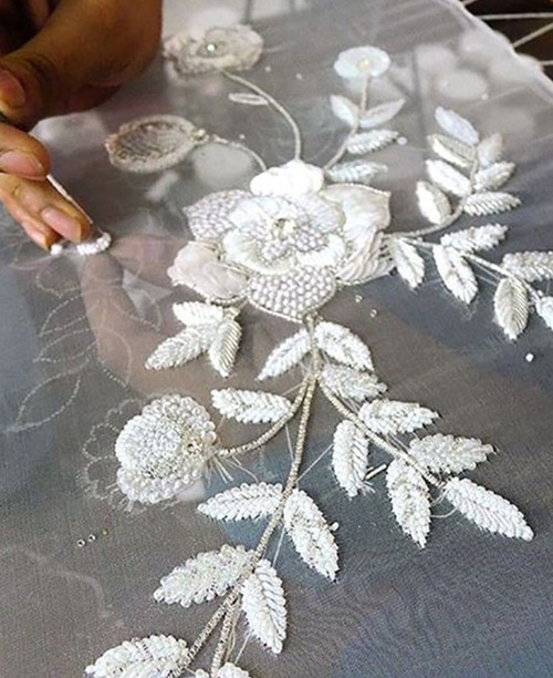 Bridal embroidery on sale