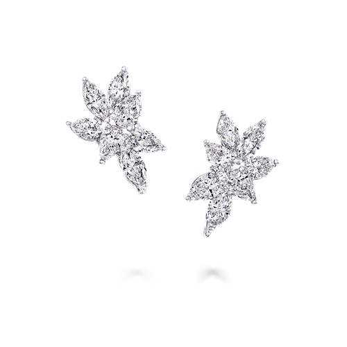 Multi-Shape Diamond Stud Earrings