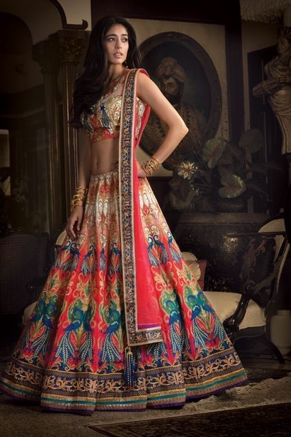 Hypnotizing Multicolored Lehngas For Brides Who Love To Play With Colors!