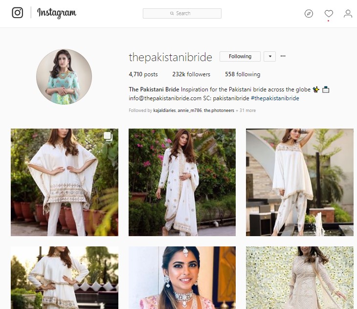 5 Instagram Accounts To Follow For Bridal Dress Inspirations - Bridals.Pk