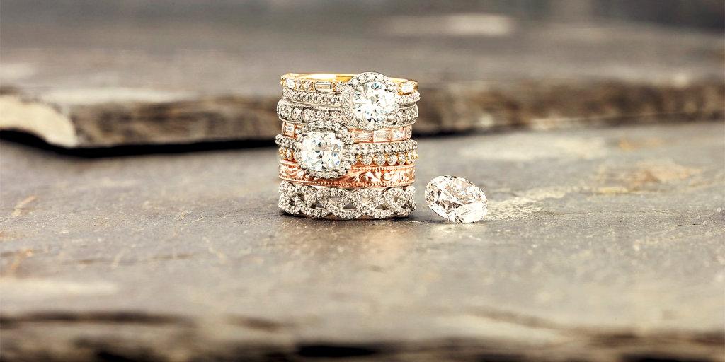 Championing Stacked Rings On Wedding Day