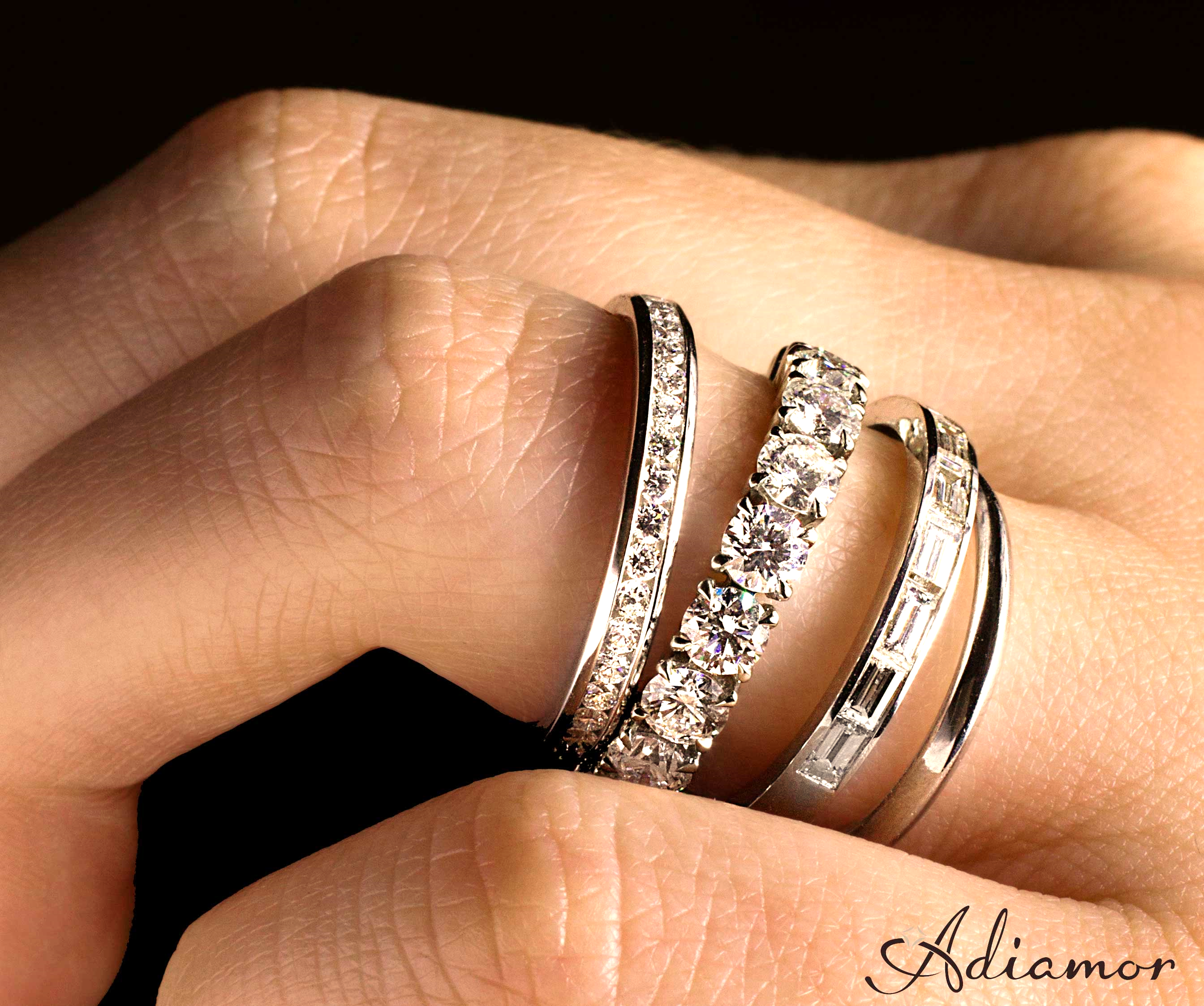 Championing Stacked Rings On Wedding Day - BridalsPK