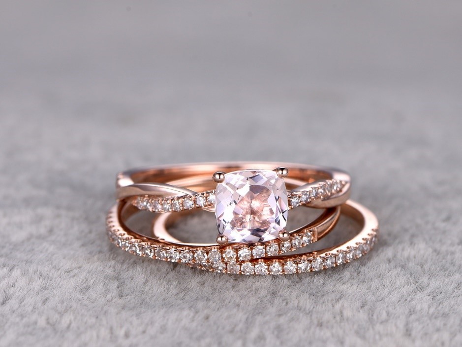 Championing Stacked Rings On Wedding Day - BridalsPK