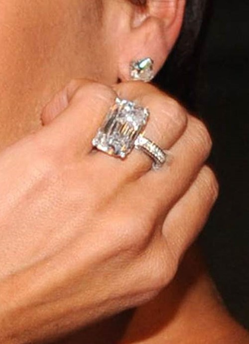 2008: 15 Carat Emerald Cut Diamond Ring