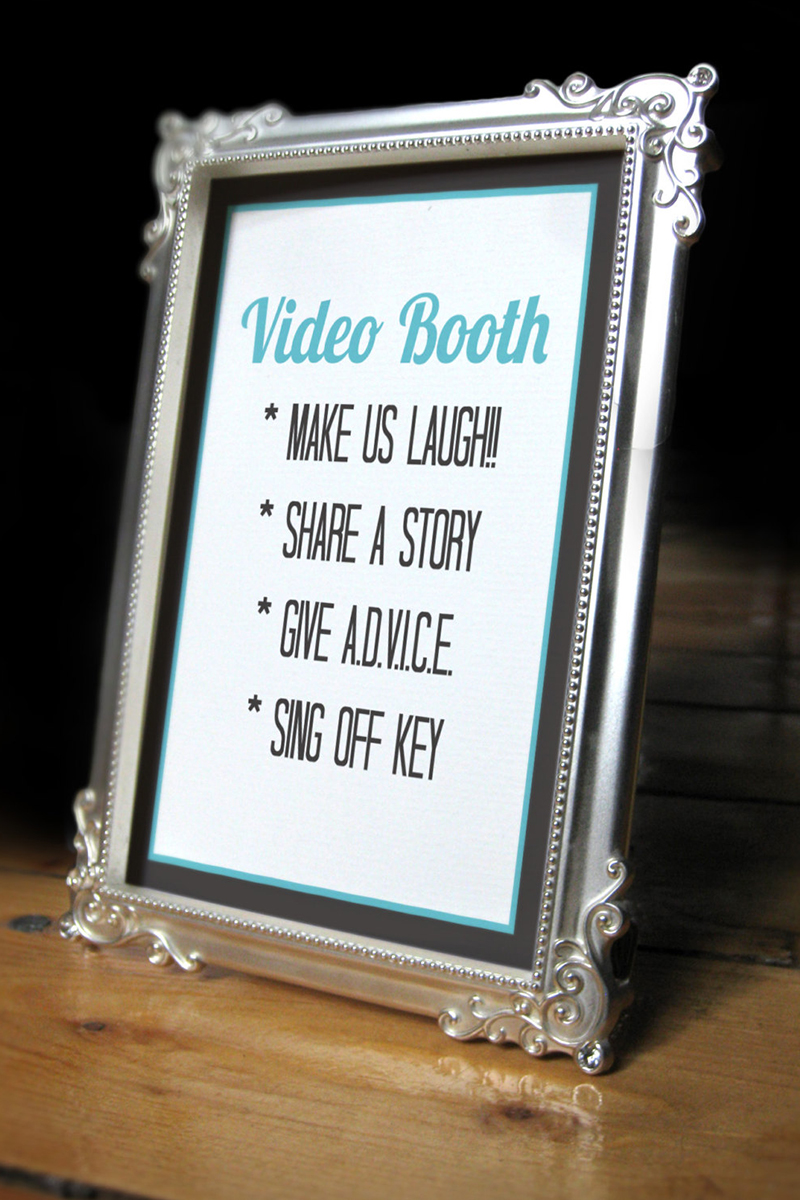 5.	Video Booth:  