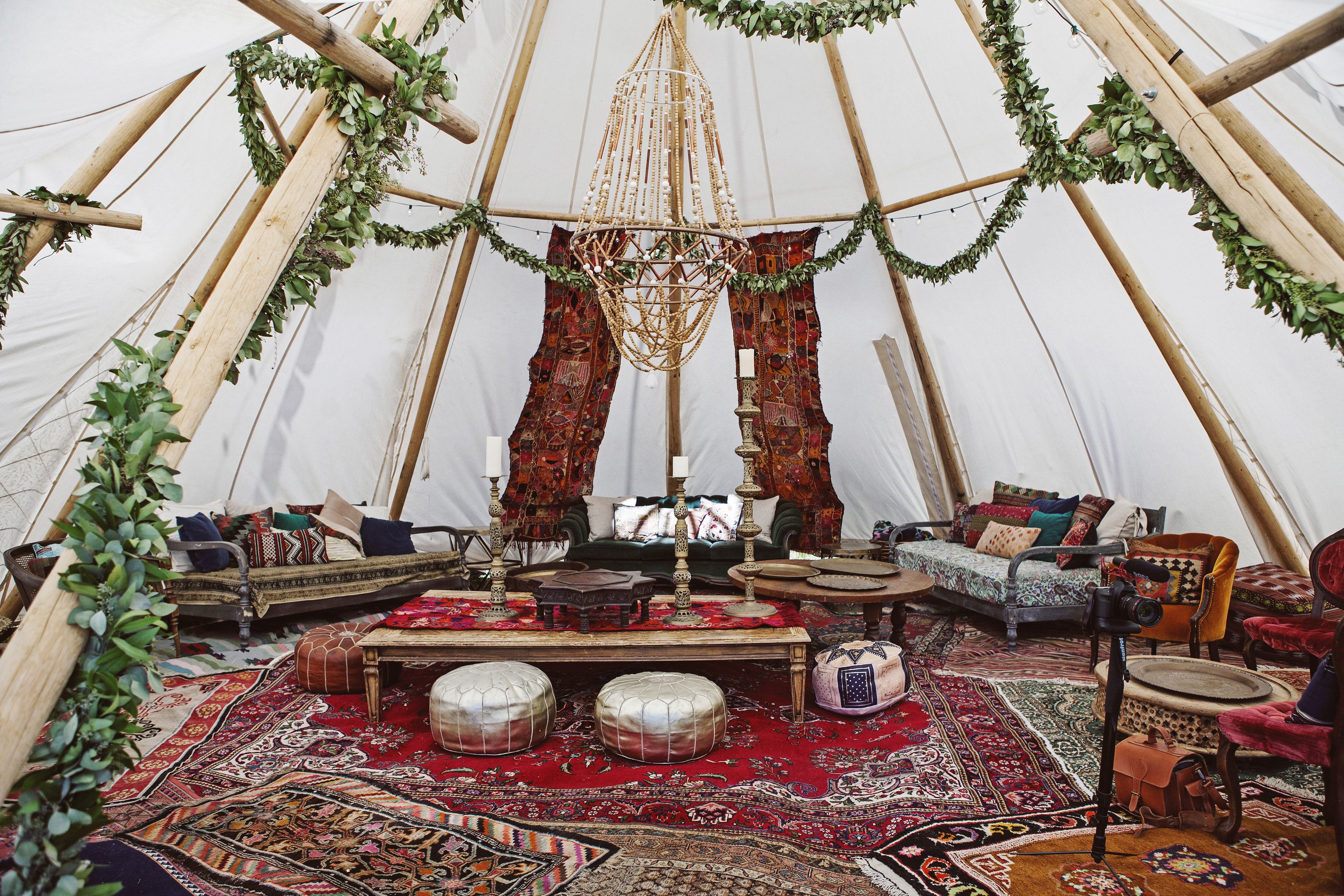 Pakistani Lavish Wedding Decor with Tents and Teepees