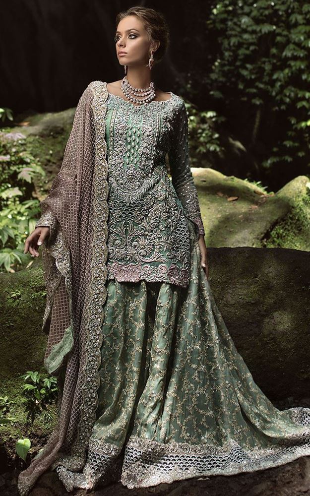 SEA Green Bridal Lehenga