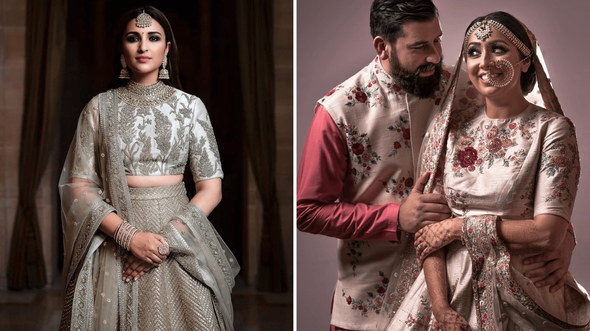 High-Neck or High Collar Bridals Lehenga