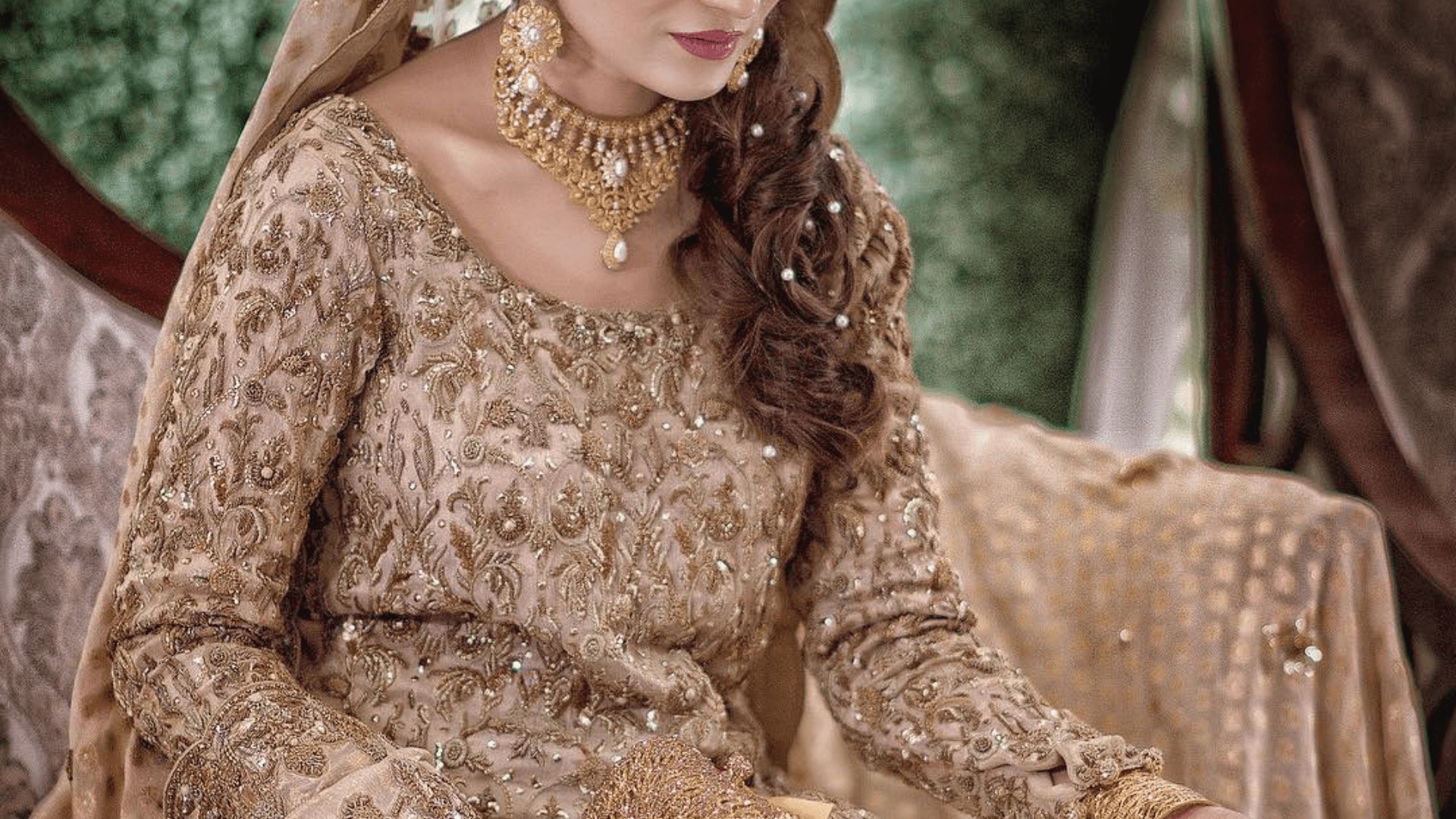 Scoop Neckline Pakistani Bridal Dress