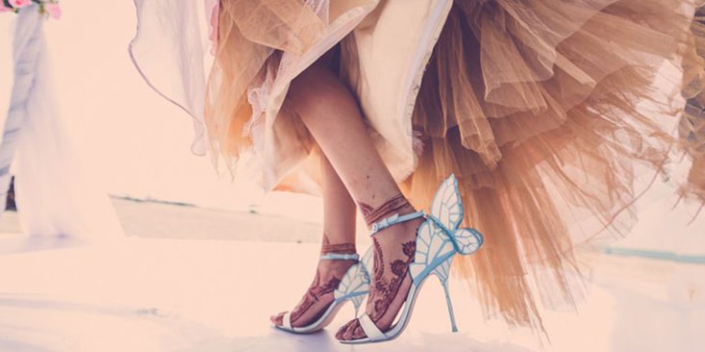 The Most Delightful Bridal Heels by Sophia Webster Bridals.PK