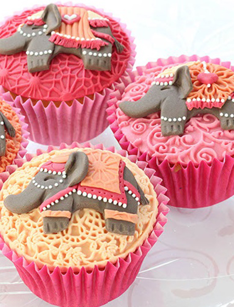 4. Miniature Elephant Cupcakes