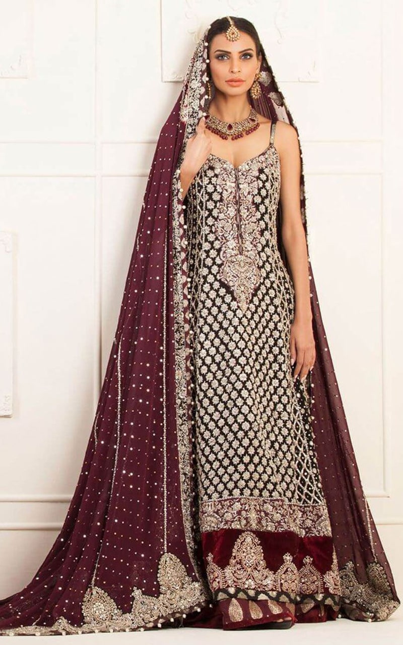 Chiffon Bridal Lehenga Dress