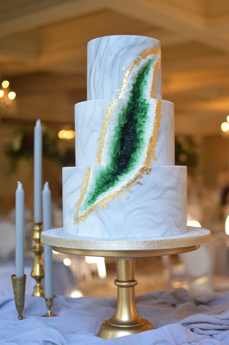 Green wedding Cake