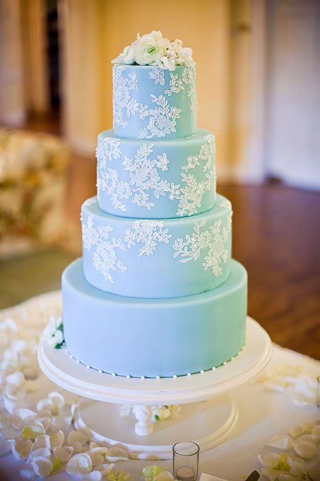 Ice Blue wedding Cake designs