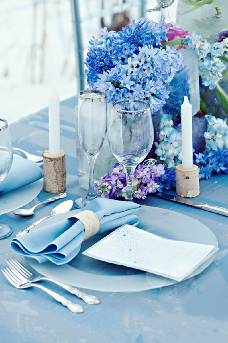 ICE Blue wedding Decorations