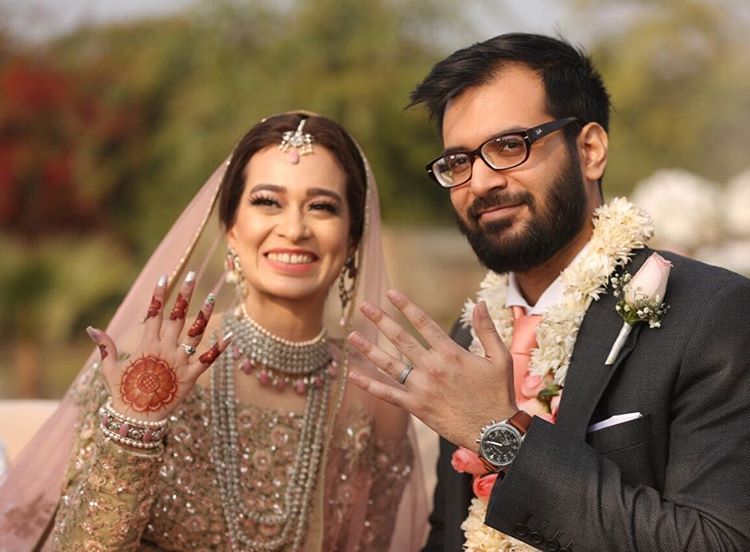 Wasma Imran & Mahin Khan  at their wedding