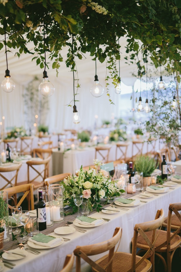 WEdding Decor in green color