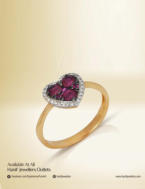 Heart ring by Hanif Jewelry Designs