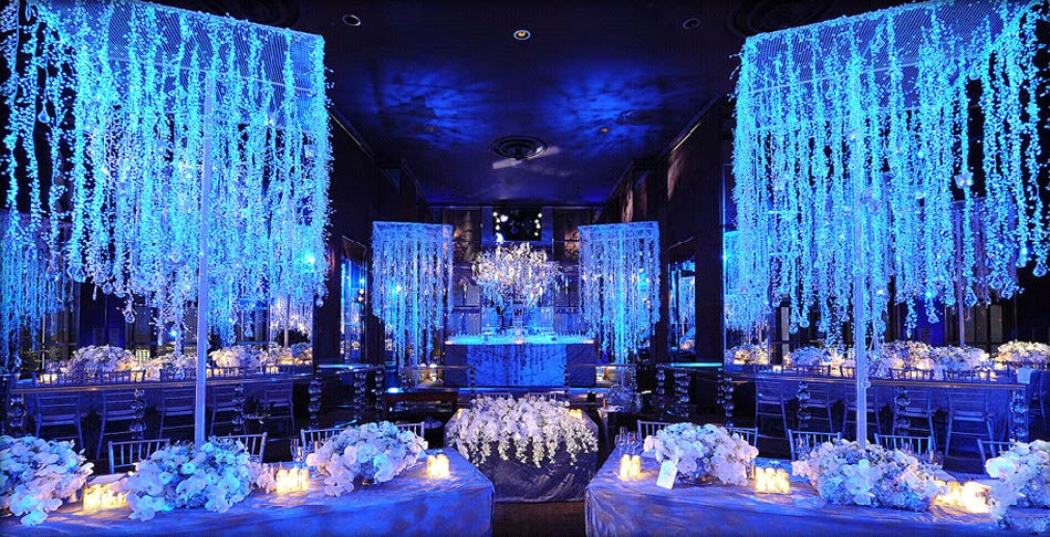 Ice Blue Wedding Decor