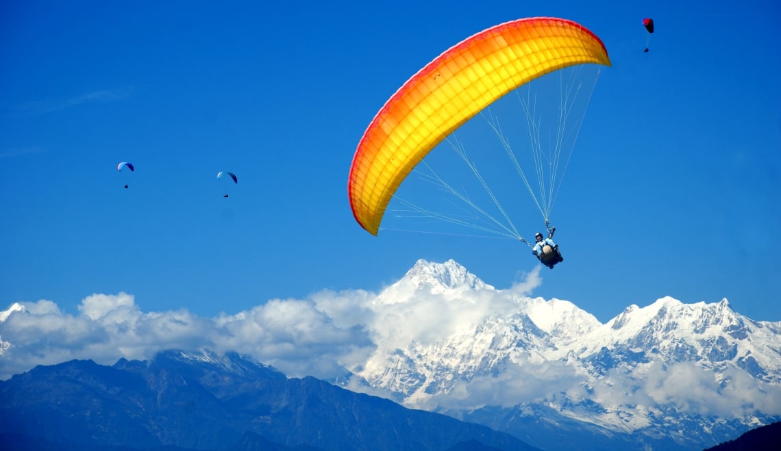 Paragliding at Honeymoon