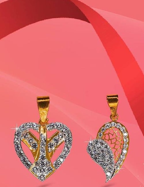 Heart pendant by waseem jewelry