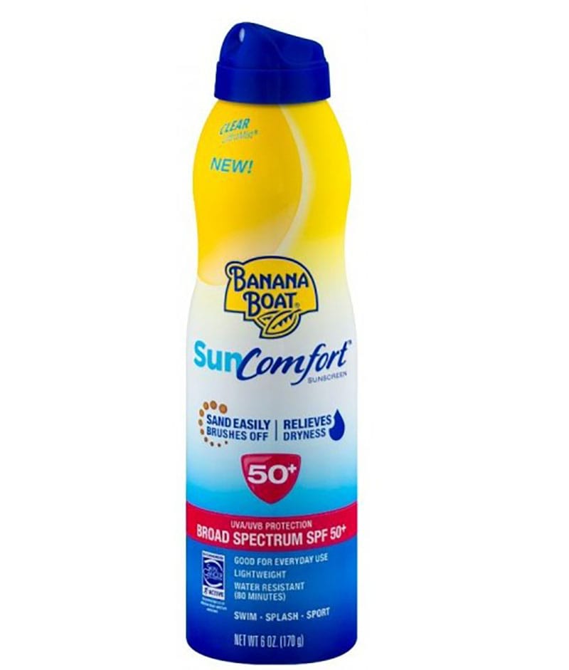 9. Banana Boat Sun Comfort Clear Ultra Mist Sunscreen Broad 