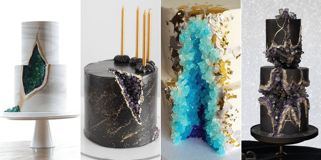 In Pictures: Making A Case for the Pretty Geode Cakes for Weddings!