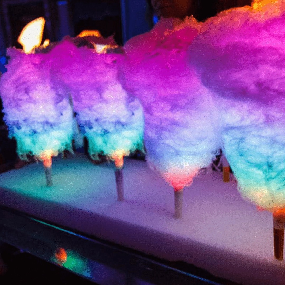 Cotton Candy on Wedding Ceremony