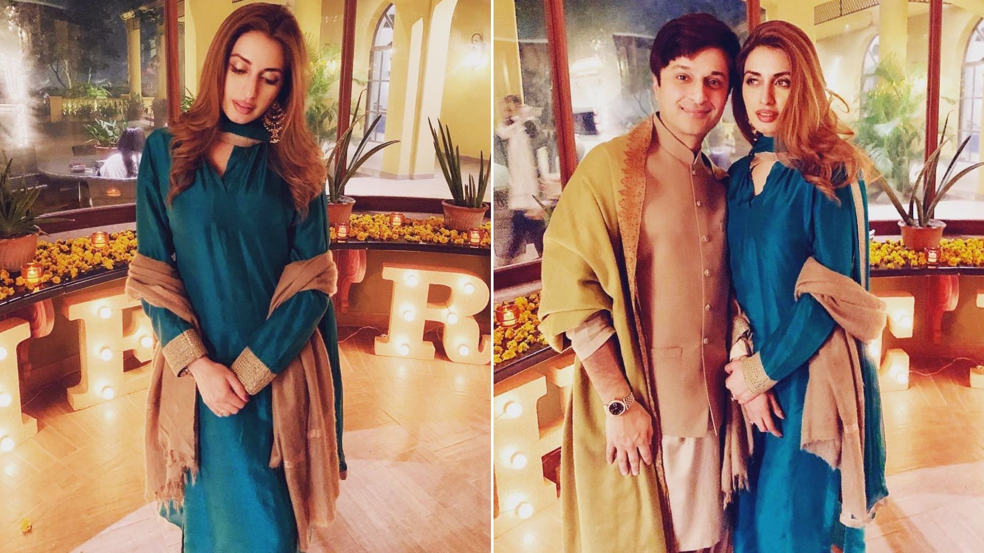 Pakistani Model Iman Aly with her Husband Babar Bhatti