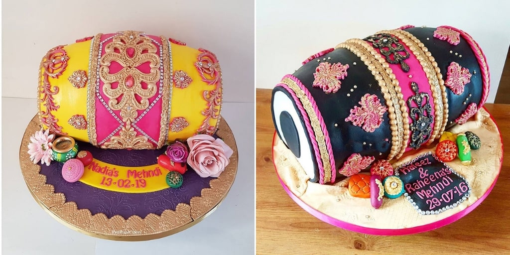 40 Jaw-Dropping Mehendi Cakes That Are Trending Big Time - ShaadiWish |  Beautiful cake designs, Mehndi cake, Unique cakes designs