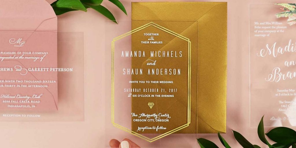 Acrylic Invitations; the Latest Tasteful, & Magical Trend in The Wedding Biz