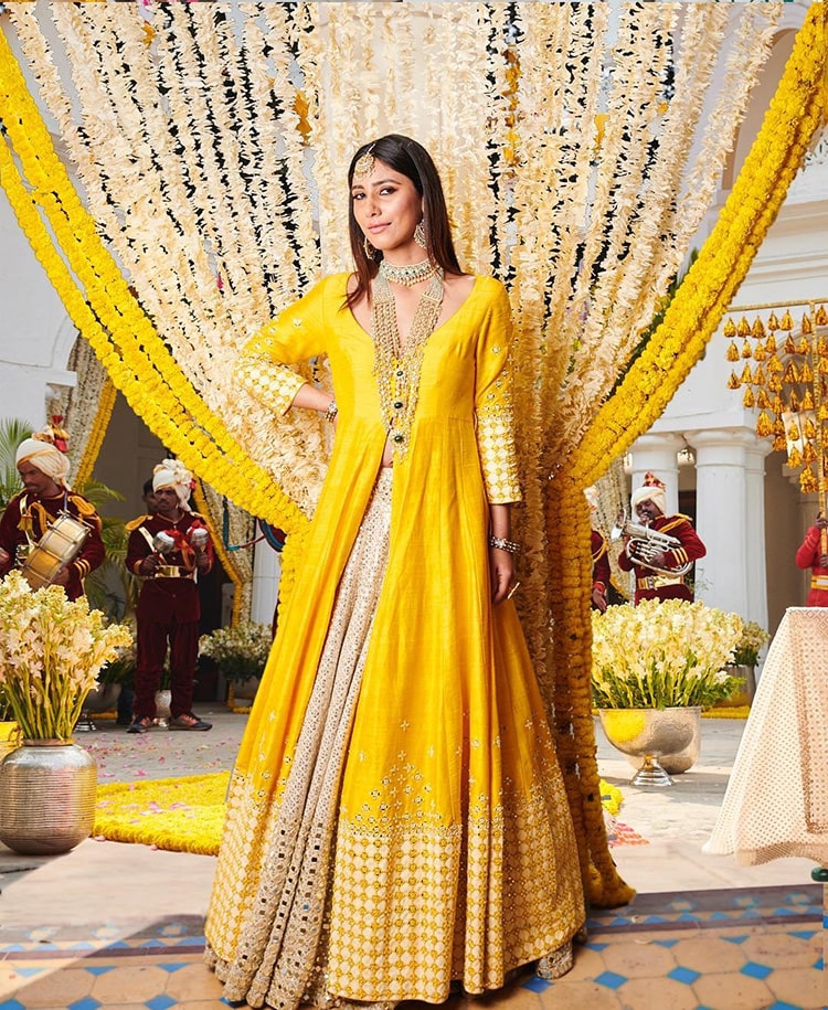 Yellow pakistani bridal on sale dresses