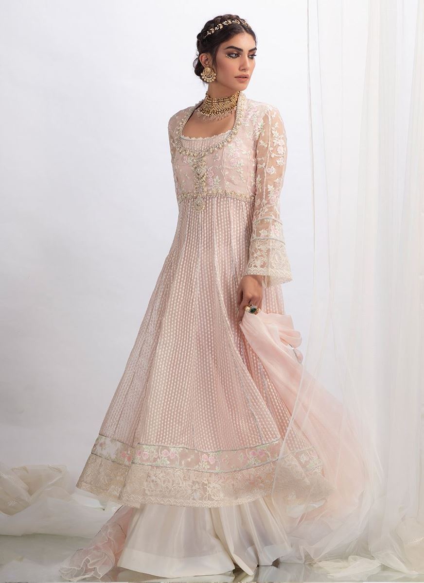 PINK PEARL KALIDAAR WITH DUPATTA