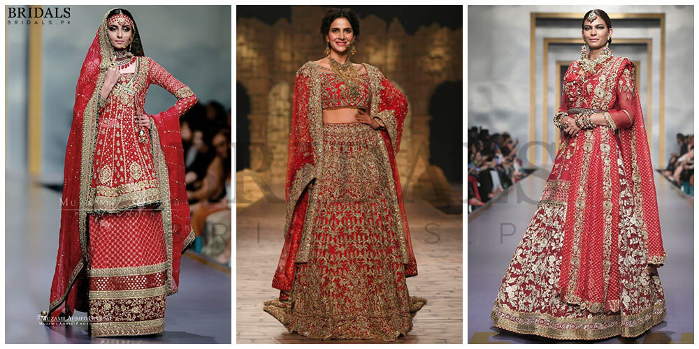 50 Shades Of Red Bridal Dresses That We Have Seen On Ramps This Year